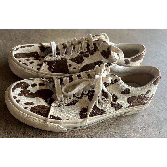 Vans Sid DX Anaheim Factory free range Cow Print Canvas Shoes Mens 8 Women’s 9.5 - Picture 7 of 16